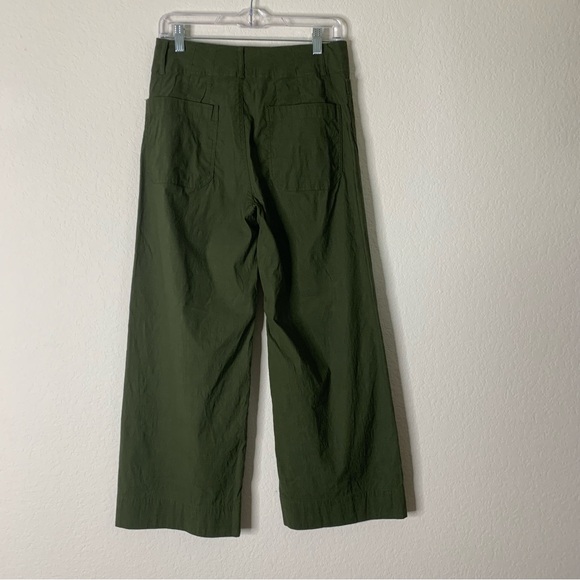 Maeve by Anthropologie the Colette green wide leg crop pants 28 - Picture 4 of 10